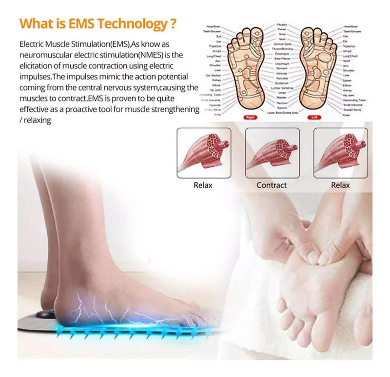 Gimnasia Masajeador Pies Pasiva Ems Dolo