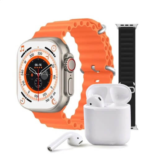 Smartwatch Ultra Q9 + Audifonos Iphone